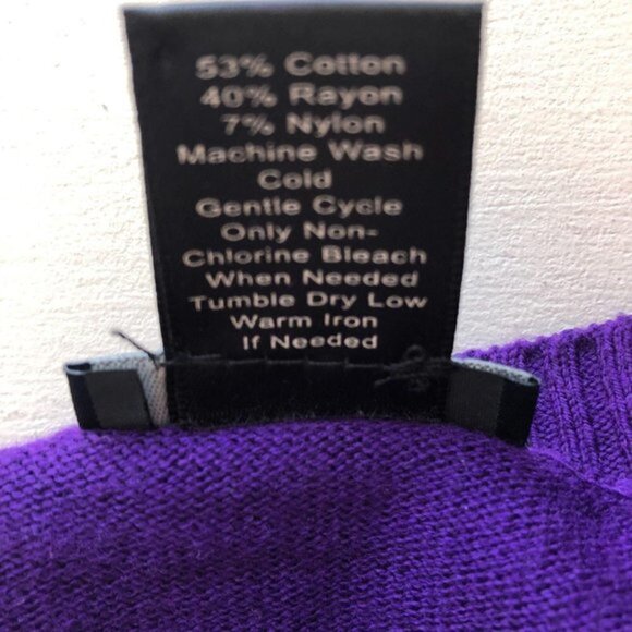 Ann Taylor Petite Purple Open Cardigan SP - Picture 5 of 6